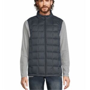 Swiss Tech Men's Puffer Vest Color Sliver/blue